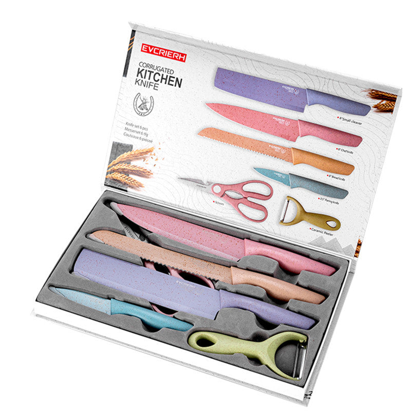 6 - Piece Colorful Knife Sets